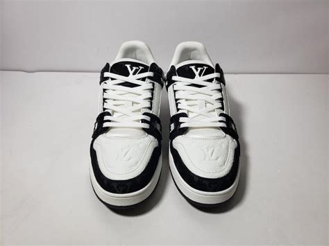 lv sneaker all black|Lv sneakers black and white.